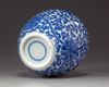 A Chinese blue and white 'scrolling lotus' jar