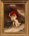 FRENCH SCHOOL (EARLY 20TH CENTURY), 'THE SWING', 'THE STORM', A PAIR, OIL ON CANVAS (2)