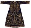 AN OTTOMAN DEEP BLUE EMBROIDERED VELVET WEDDING ROBE, TURKEY, 19TH CENTURY