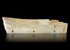 AN IVORY WHITE JADE BLADE, “GE", CHINA, LONGSHAN CULTURE