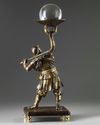 A Japanese bronze figure of a Samurai