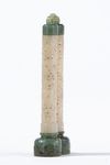 A CHINESE WHITE AND SPINACH GREEN JADE PARFUMIER, CHINA, 19TH-20TH CENTURY