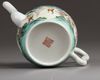 A Chinese famille rose teapot and cover