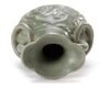 A CHINESE MOULDED LONGQUAN CELADON 'FU SHOU' VASE, YUAN-EARLY MING DYNASTY, 14TH CENTURY