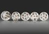 A CHINESE COLLECTION OF TWO CUPS AND FIVE SAUCERS, YONGZHENG PERIOD
