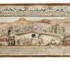 A LARGE ROLL DEPICTING A PANORAMA VIEW OF MECCA, DATED 1417 AH/1996 AD