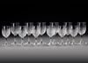 A SET OF TWELVE FRENCH BACCARAT GLASSES, MARKED, CIRCA 1900