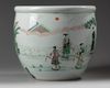 A Chinese famille verte jardinière