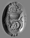 AN ANTIQUE RING WITH A ROMAN AMETHYST INTAGLIO, 1ST CENTURY AD, 18TH CENTURY RING