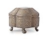 AN OTTOMAN SILVER FILIGREE BOX, 19TH CENTURY