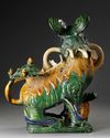 A SANCAI GLAZED FU DOG, CHINA, 20TH CENTURY