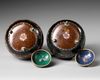 A PAIR OF JAPANESE CLOISONNE ENAMEL POTS AND COVERS, MEIJI PERIOD (1868-1912)