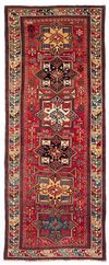 A RARE LARGE AKSTAFA CAUCASIAN RUG, 1870