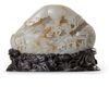 A CHINESE WHITE AND RUSSET JADE MOUNTAIN, CHINA, 19TH-20TH CENTURY