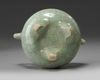 A Chinese celadon crackle-glazed tripod censer
