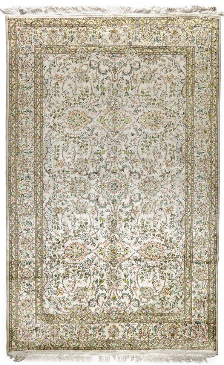 A ISTANBUL SILK CARPET, 1950-1960