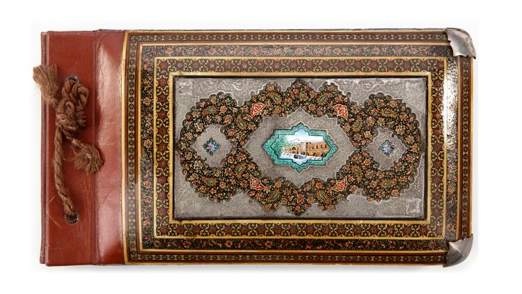 A PERSIAN SILVER PHOTO ALBUM, 20TH CENTURY
