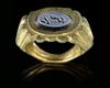 A LATE ROMAN GILDED BRONZE RING, CIRCA LATE 3RD OR EARLY 4TH CENTURY A.D.