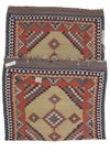 AN ANTIQUE QASHQAI KILIM RUNNER (NOMADIC WORK)