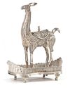 SILVER FILIGREE LAMA INCENSE BURNER – INDIA, 19TH CENTURY