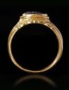 A ROMAN GOLD RING WITH DARK GREEN JASPER INTAGLIO, CIRCA 3RD-4TH CENTURY A.D.