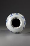 A Chinese blue and white 'flower and butterfly' vase