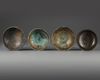 FOUR BRONZE BOWLS, 3RD-4TH CENTURY BC