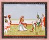 NAU NIHAL SINGH ENJOYING A NAUTCH,19TH CENTURY