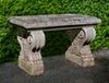 A CONTINENTAL LIMESTONE GARDEN SEAT