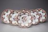 Six famille rose plates