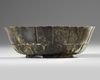 A Mughal hardstone carved lotus bowl