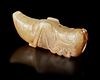 A CHINESE JADE GRASSHOPPER PENDANT, HAN DYNASTY (206 BC–220 AD)