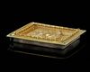 A LARGE ROCK CRYSTAL PLAQUE, ENGRAVED AND MOUNTED IN A GOLD AND SILVER FRAME, LATE 2ND - EARLY THIRD CENTURY A.D.