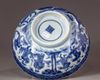 A Chinese blue and white 'dragon' bowl