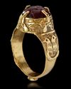 A CARNEIT SEAL GOLD RING