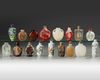 A GROUP OF SEVENTEEN CHINESE SNUFF BOTTLES