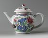 A CHINESE FAMILLE ROSE 'COCKEREL' TEAPOT AND COVER, YONGZHENG PERIOD (1723-1735)