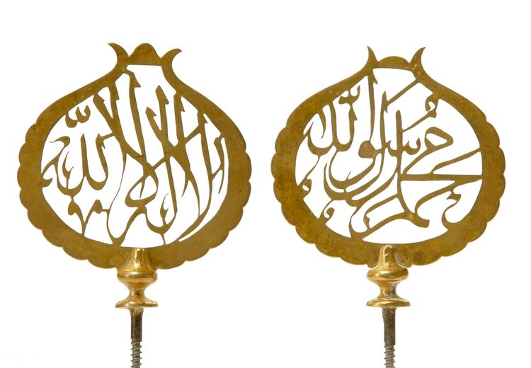 A PAIR OF GILT METAL ORNAMENTS,19TH-20TH CENTURY