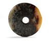 TWO CHINESE BI-DISKS AND A BRUSH WASHER, HAN DYNASTY AND LATER