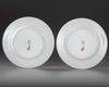 A PAIR OF GERMAN PORCELAIN PLATES, LATE 19TH CENTURY