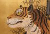 A TALL JAPANESE  SIX-PANEL TIGER SCREEN, EARLY-MID 20TH CENTURY