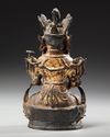 A GILT CHINESE BRONZE FIGURE OF GUANYIN, MING DYNASTY (1368-1644)