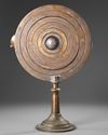 AN UNUSUAL BRASS ISLAMIC ARMILLARY SHPERE, 19TH CENTURY