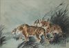 A CHINESE PAINTING DEPICTING TWO TIGERS, 19TH-20TH CENTURY