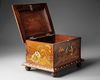 AN INDIAN INLAID WOODEN BOX, 19TH CENTURY