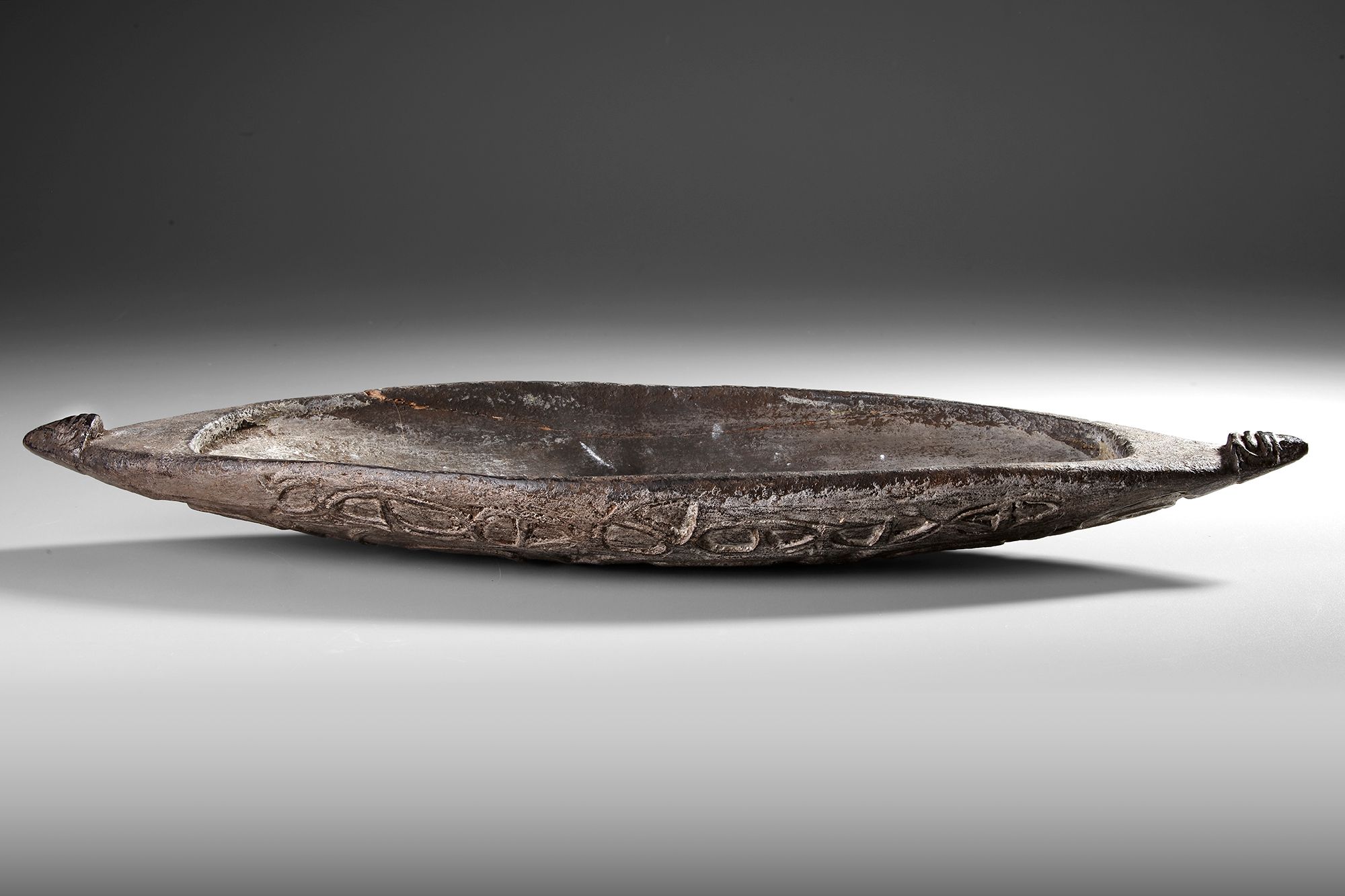 Asmat. Ancient food dish. Collected by Jac Hoogerbrugge in the 1960’s ...