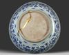 A LARGE CHINESE BLUE AND WHITE 'CRANES' CHARGER,MING DYNASTY (1368-1644)