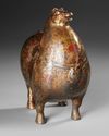 A CHINESE GILT BRONZE HORSE STATUE,19TH CENTURY