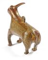 A BRONZE INSCRIBED FATIMID HARE, 10TH-11TH CENTURY