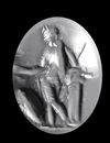 A CHROME BERYL INTAGLIO OF VENUS VICTRIX, 2ND CENTURY AD